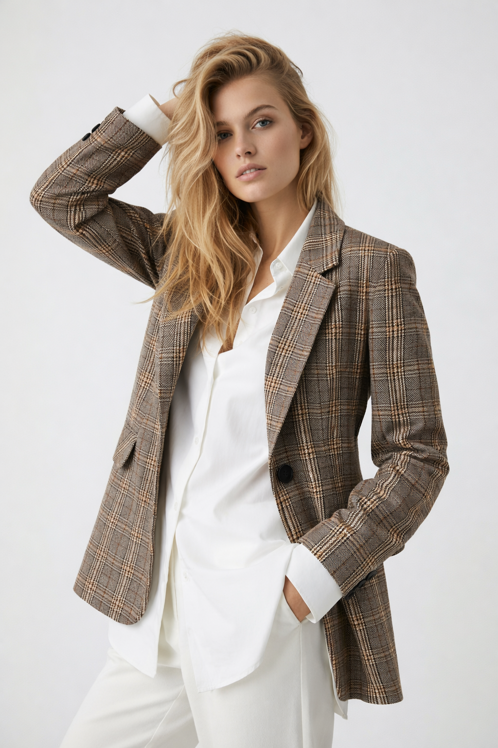 Blazer a Quadri - Donna