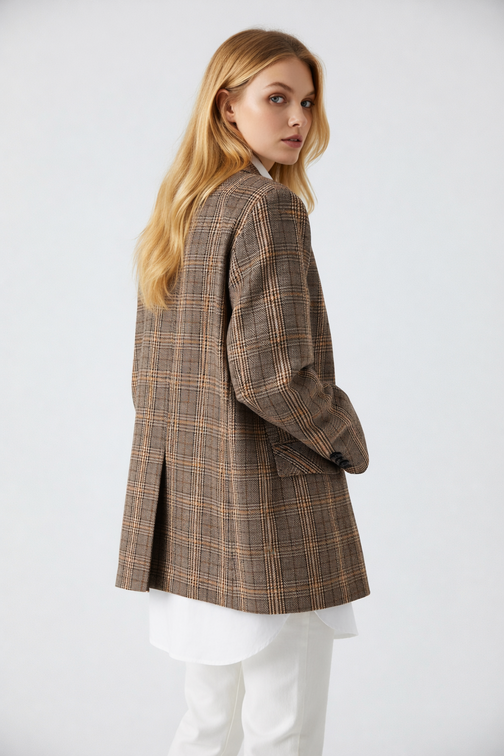 Blazer a Quadri - Donna