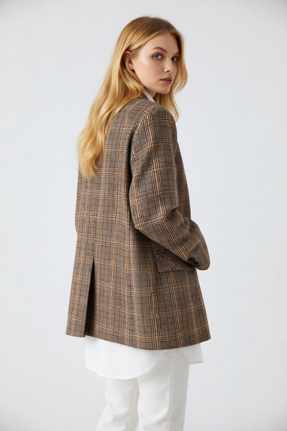 Blazer a Quadri - Donna