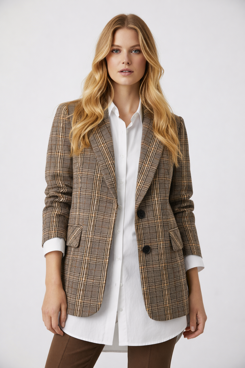 Blazer a Quadri - Donna