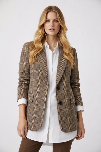 Blazer a Quadri - Donna