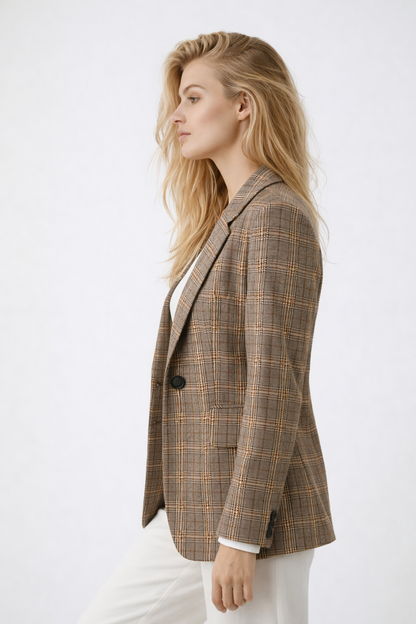 Blazer a Quadri - Donna